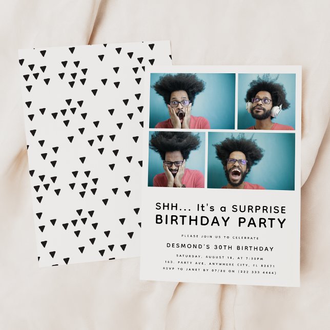 Invitation moderne pour une fête d'anniversaire su (Créateur téléchargé)