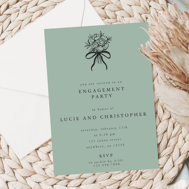 Invitation moderne pour une fête de fiançailles (Créateur téléchargé)