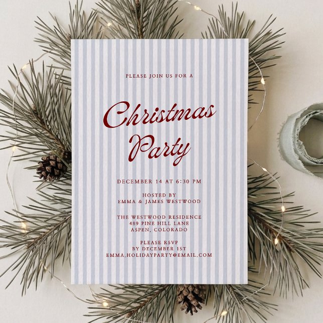 Invitation moderne pour une fête de Noël avec des  (Créateur téléchargé)