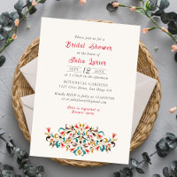 Moderne Romantique Élégant FloralWreath Fête des m