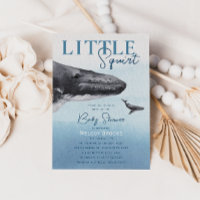 Moderne Rustique Océan Petit Baby shower d'écureui