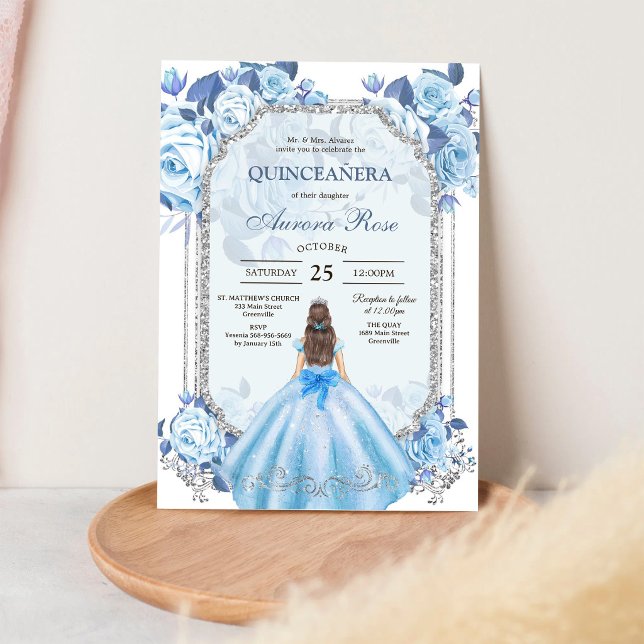 Invitation moderne rustique pour Quinceanera (Créateur téléchargé)