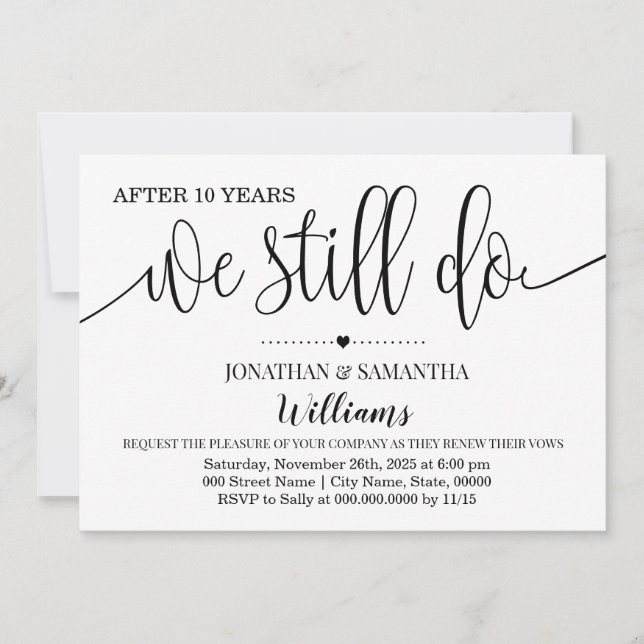 Invitation Moderne simple Nous faisons toujours l'anniversair (Devant)