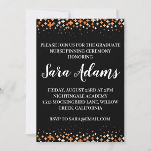 Invitation moderne simple soins infirmiers