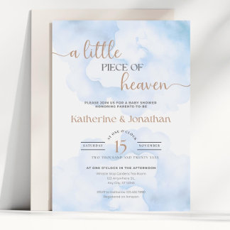 Invitation modifiable pour Baby Shower "Petit morc