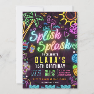 Invitation modifiable pour la 15e fête d'anniversa