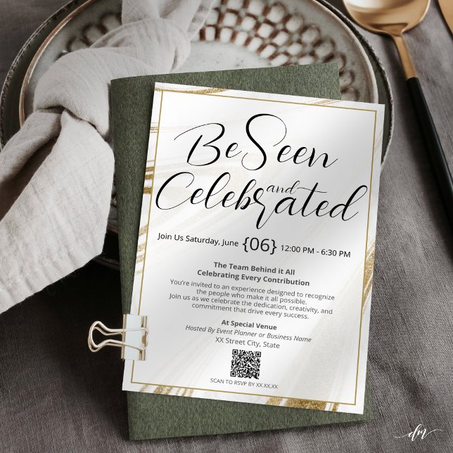 Invitation modifiable pour un événement de reconna (Where presentation meets purpose—an invitation designed for elevated recognition experiences.)