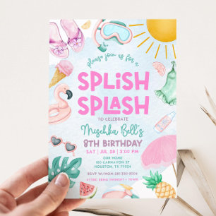 Invitation modifiable pour une fête au bord de la 