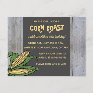 Invitation modifiable pour une fête de grillade de