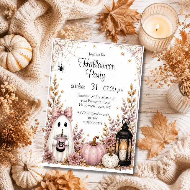 Invitation modifiable pour une fête d'Halloween (Créateur téléchargé)