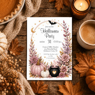 Invitation modifiable pour une fête d'Halloween