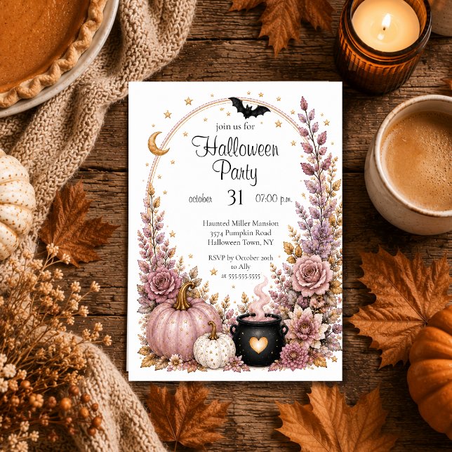 Invitation modifiable pour une fête d'Halloween (Créateur téléchargé)