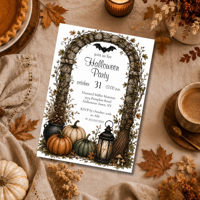 Invitation modifiable pour une fête d'Halloween (Créateur téléchargé)