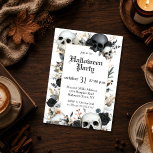 Invitation modifiable pour une fête d'Halloween