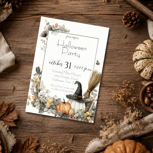 Invitation modifiable pour une fête d'Halloween (Créateur téléchargé)