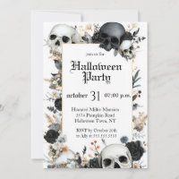 Invitation modifiable pour une fête d'Halloween