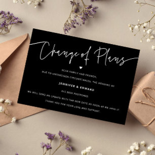 Invitation Modification Minimaliste Des Plans Mise À Jour Du
