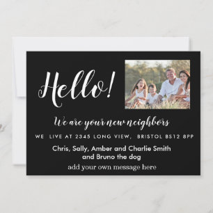 Invitation Modifier Hello Neighbor, Nouvelle adresse, entrée