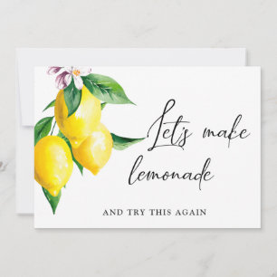 Invitation Modifier le Mariage reporté Date Lemons Greenery