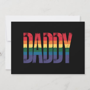 Invitation Mois de la fierté gay de Papa Fête des pères LGBTQ