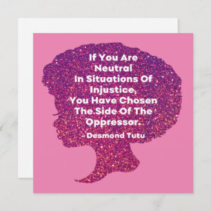 Invitation Mois de l'histoire des Noirs - Desmond Tutu