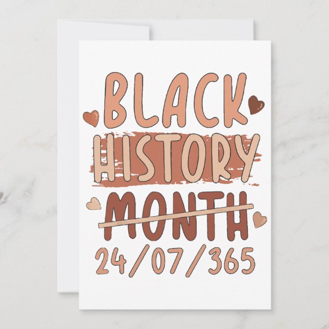 Invitation Mois de l'histoire noire Afro Melanin Femmes noire (Devant)