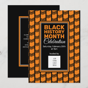Invitation Mois de l'histoire noire AJOUTER PHOTO LOGO Invita
