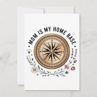 Invitation Mom Is My Home Base