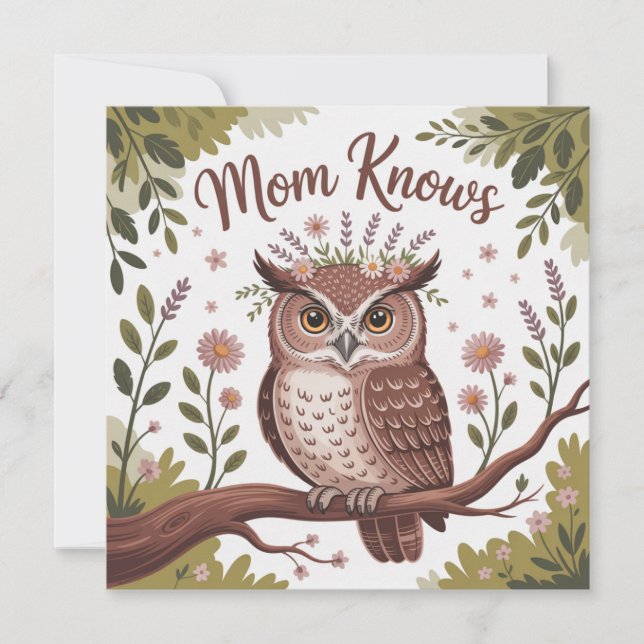 Invitation Mom Knows (Devant)