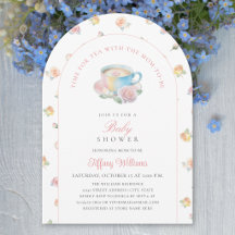 Moment du thé Élégante fête de thé florale Baby Sh