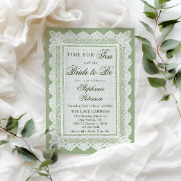 Invitation Moment du thé pour la mariée