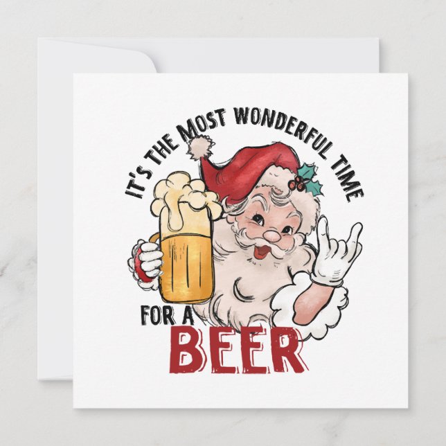 Invitation Moment le Plus Merveilleux pour une Bière (Dos)