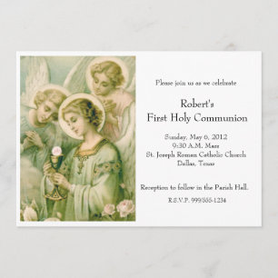 Invitation Mon Âme Rend Le Voile Première Communion