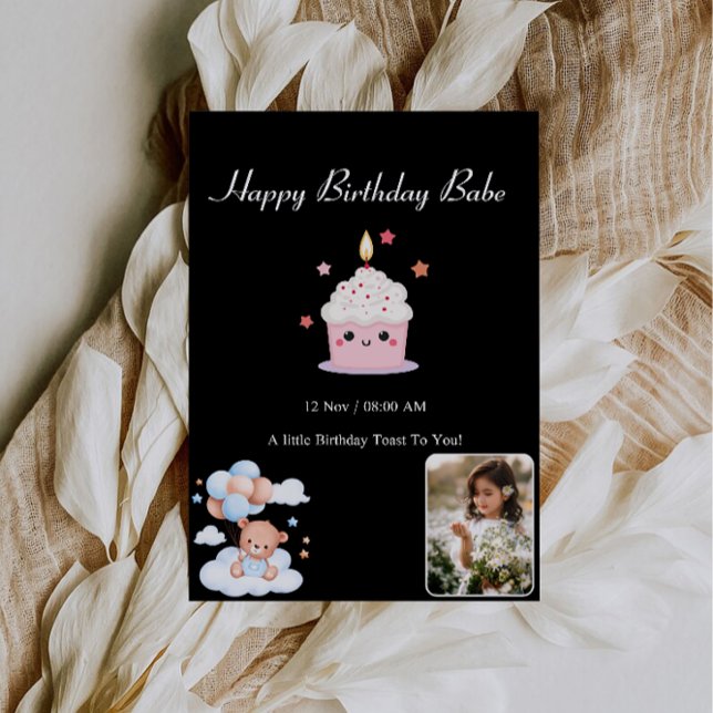 Invitation Mon amour, aujourd’hui votre jour spécial (My love, today’s your special day invitation)