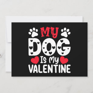 Invitation Mon Chien Est Mon Saint Valentin Amoureux Des Anim