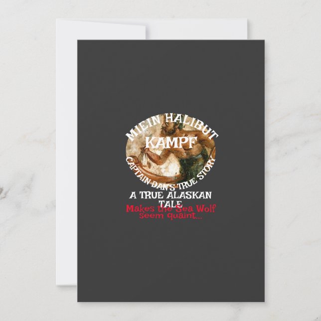 Invitation Mon combat de flétan une véritable histoire alaska (Devant)