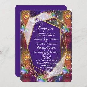 Invitation Mon design Glamour Funky Disco