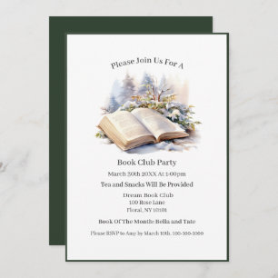 Invitation Mon Endroit Heureux Est... Club de lecture