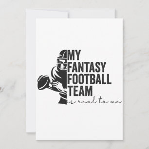 Invitation Mon équipe de football fantastique est réelle pour