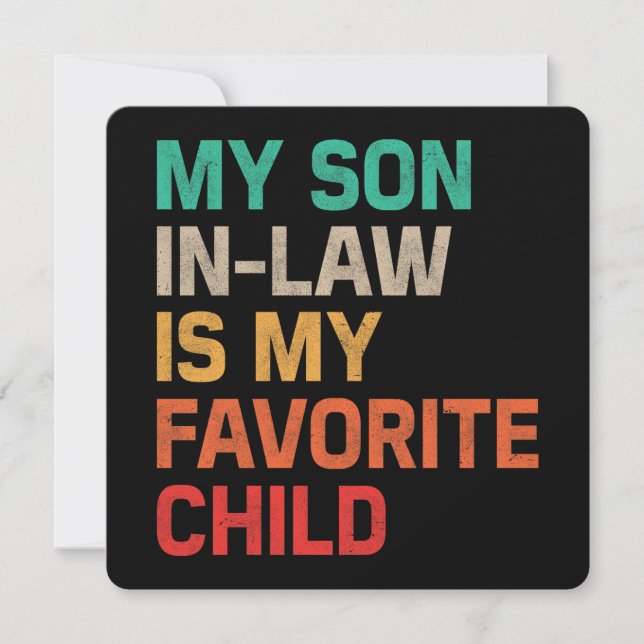 Invitation Mon Fils En Droit Est Mon Enfant Préféré (Devant)