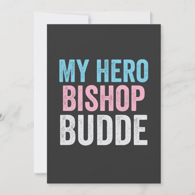 Invitation Mon Héros Mgr Budde Trans LGBT Trump ont pitié (Devant)