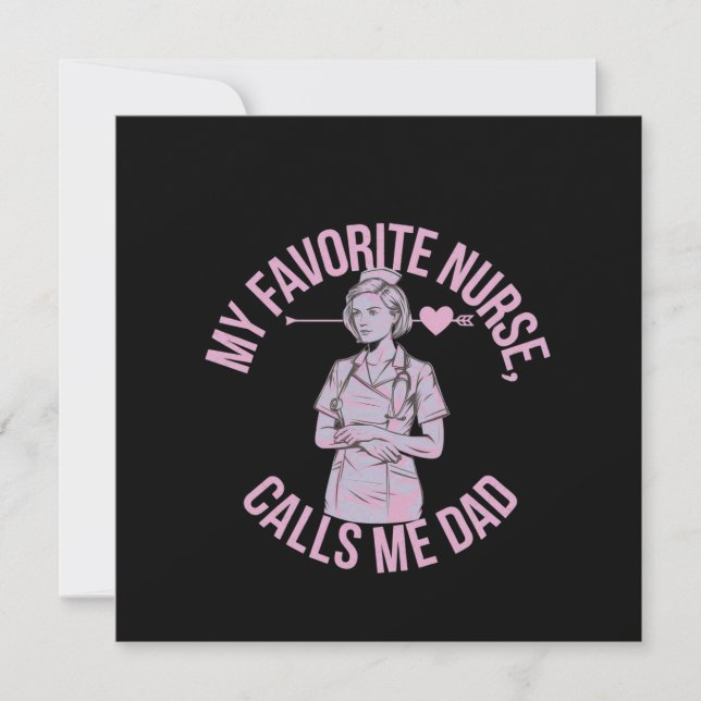 Invitation Mon infirmière préférée m'appelle papa Le père par (Devant)