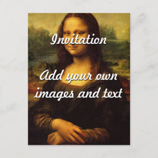Invitation Mona Lisa de Leonardo da Vinci