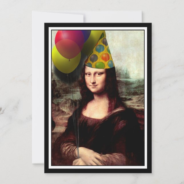Invitation Mona Lisa - La fille d'anniversaire (Devant)