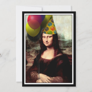 Invitation Mona Lisa - La fille d'anniversaire