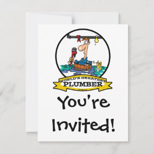INVITATION MONDE PLUMBER IV PLUMBER LE PLUS GRAND CARTOON HOM