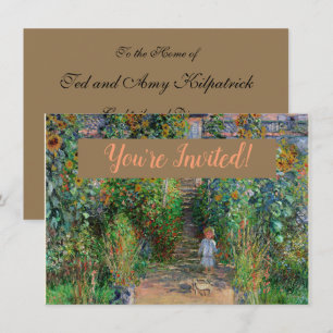 Invitation Monet Garden Vetheuil Impressionim Peinture