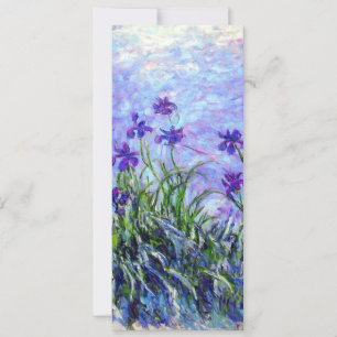 Invitation Monet Lilac Irises