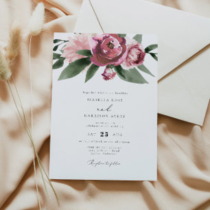 Invitation Monet - Mauve Blush Jardin Floral Mariage
