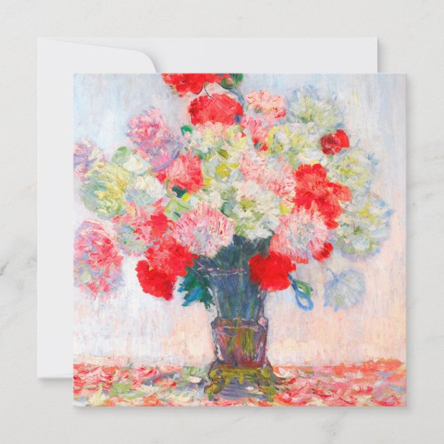 Invitation Monet Peonies (Devant)